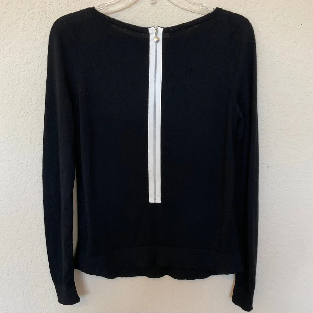 Akris Punto 100% Wool Zip Back Sweater Designer Small Flaws Women’s Medium